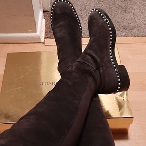 Stuart Weitzman 50/50 Pearl Suede Slate. NY’s SALE